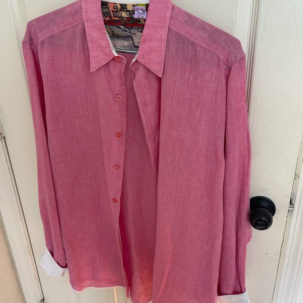 Beautiful Robert Graham shirt size L in EUC